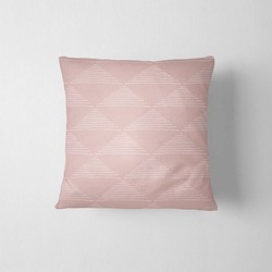 Tuinkussen Roze driehoeken DesignClaud + abstract - 2 prints - 40 x 40 cm kussenhoes