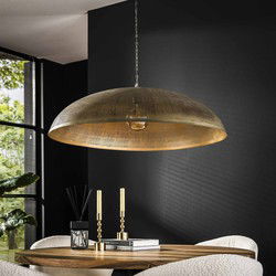 Hanglamp Rond Metaal - Brons Antiek - 92x92x150cm - Cosmic