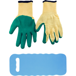 HIXA Knielkussen Tuin met Latex Tuinhandschoenen - Kniekussen - Dames en Heren - One Size