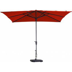 Stokparasol Syros 280 x 280 cm brick red zonwering