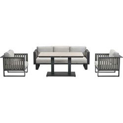 Garden Impressions Gabon lounge dining set 4-delig - taupe