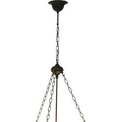 Lumilamp Snoerpendel Ketting Tiffany Bruin IJzer