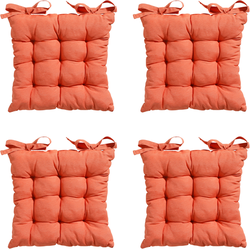 Madison Toscane Kussen - Panama Flame Orange - 46x46 - Oranje - 4 Stuks