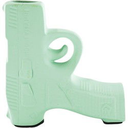 Vase - Gun - Ceramics - Mint green - 12x5x12cm