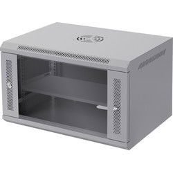 Netwerkkast 6 HE 19 inch grijs 600 x 370 x 450 mm Draagvermogen 60 kg