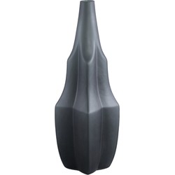 PTMD Robbin Grey glass vase angualr winged L