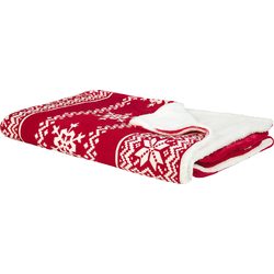 Beliani VANTAA - Plaid-Rood-Polyester