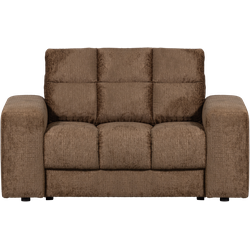 WOOOD Second Date Loveseat - Structure Velvet - Brass