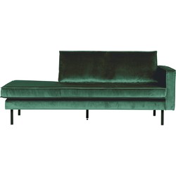 BePureHome Rodeo Daybed Rechts - Velvet - Green Forest - 85x203x86