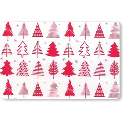 Unique Living - Placemat Xmas Tree 30x45cm Red