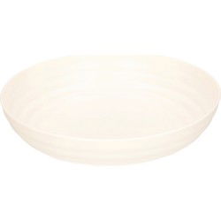Plasticforte Kommetjes/bord - kunststof - D22 cm - Ivoor wit - Kommetjes