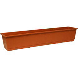 Geli Plantenbak - terracotta - rechthoekig - 80 x 17,5 cm - Plantenbakken