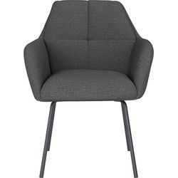 Housecraft Living Pete Eetkamerstoel Metaal Grijs