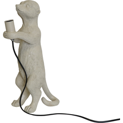Lamp - Meerkat - Polyresin - Sand - 15x10x38cm