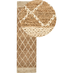 Beliani ZORAVA - Laagpolig-Beige-Jute