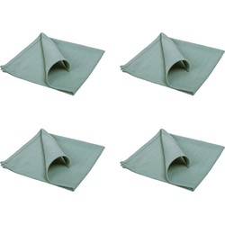 QUVIO Servet – Katoen – 40x40cm – Groen – Set van 4