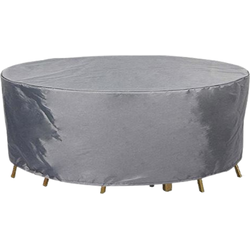 HIXA Aktive Tuintafelhoes - Ronde Tafel - Beschermhoes - Grijs - 120x60cm