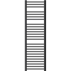 Badkamerradiator Sahara 400 x 1500 mm antraciet recht met zijaansluiting
