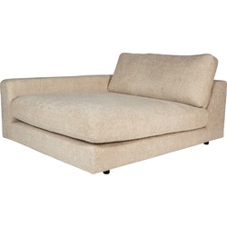 PTMD Nilla sofa chaise longue arm Left SiC Ant Sand