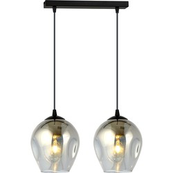 moderne hanglamp Montanari Zwart 2-lichts