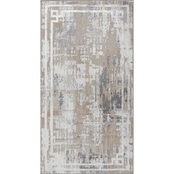 Modern Abstract Tapijt MARTINA - Beige/Wit - 80x150 cm 