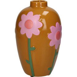 Vaas Bloemen Multi 13x13x20cm