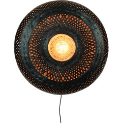 Wandlamp Palawan - Bamboe Zwart - Ø60cm