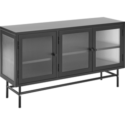 Beliani DEVON - Sideboard-Zwart-Staal