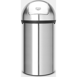 Push Bin afvalemmer, 60 liter - Matt Steel