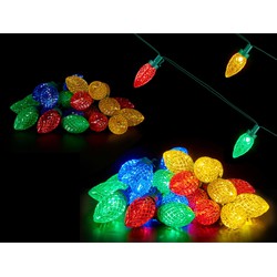 Krist+ Lichtsnoer - 500 cm - 25 LEDs - gekleurd - batterij - Kerstverlichting kerstboom