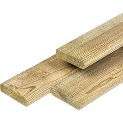 Plank Midden-Europees grenen 1,6x7,0x400 cm Tuindeco