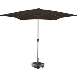 Kopu® Altea Parasol Vierkant 230x230 cm met Windvanger - Antraciet