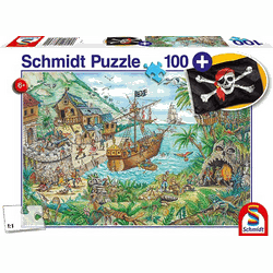 Schmidt Schmidt Piraten Baai, 100 stukjes - Puzzel - 6+