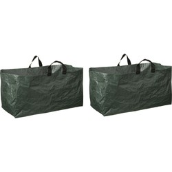 6x Groene kofferbak tuinafval/afvalzakken 225 liter - Tuinafvalzak