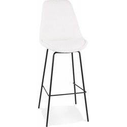 Barkruk LEONIE 49x45x115 cm Wit