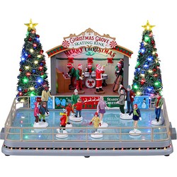 Christmas Grove Skating Rink With 4.5V Adaptor Kerst