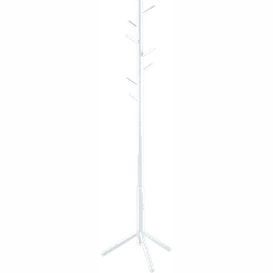 Dean houten staande kapstok wit - 176 cm