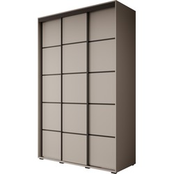 Meubella Kledingkast Delos 4 - Beige - 150 cm