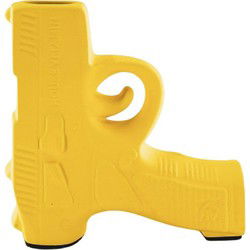 Vase - Gun - Ceramics - Neon Yellow  - 12x5x12cm
