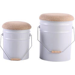 Kruk Buckets - Wit - Ø31cm