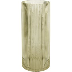 Vaas Allure Straight - Large - Glas Mosgroen  - Ø12x30cm