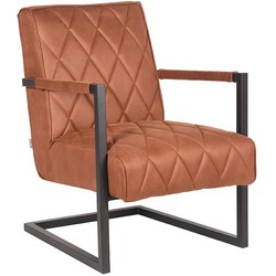 D-MAXX Fauteuil Denmark - Cognac - Microfiber