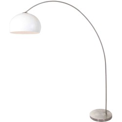 Mexlite - vloerlamp - Solva - staal - kunststof metaal - booglamp - E27 - 3919ST