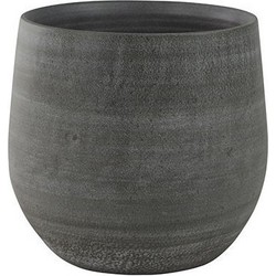 Steege Plantenpot - keramiek - modern - grijs - 36 x 32 cm - Plantenpotten