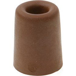 Rubberen deurstop / deurbuffer 50 x 30 mm terracotta bruin - Deurstoppers