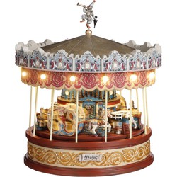 Anton Pieck carrousel werkt op batterijen - h25,5xd23cm