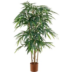 Louis Maes Bamboe kunstplant - 150cm - kunststof - tropische boom - Kunstplanten