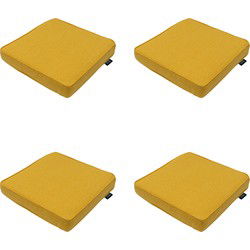 Madison -  Zitkussen Gold canvas eco+ - Ca. 40x40 cm - Set van 4