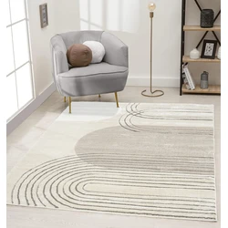 Eyoa vloerkleed - Modern - Bruin / Beige - 80 X 150 CM