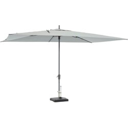 Rechteckiger grauer Regenschirm 400 x 300 cm Sonnensegel Madison - Madison